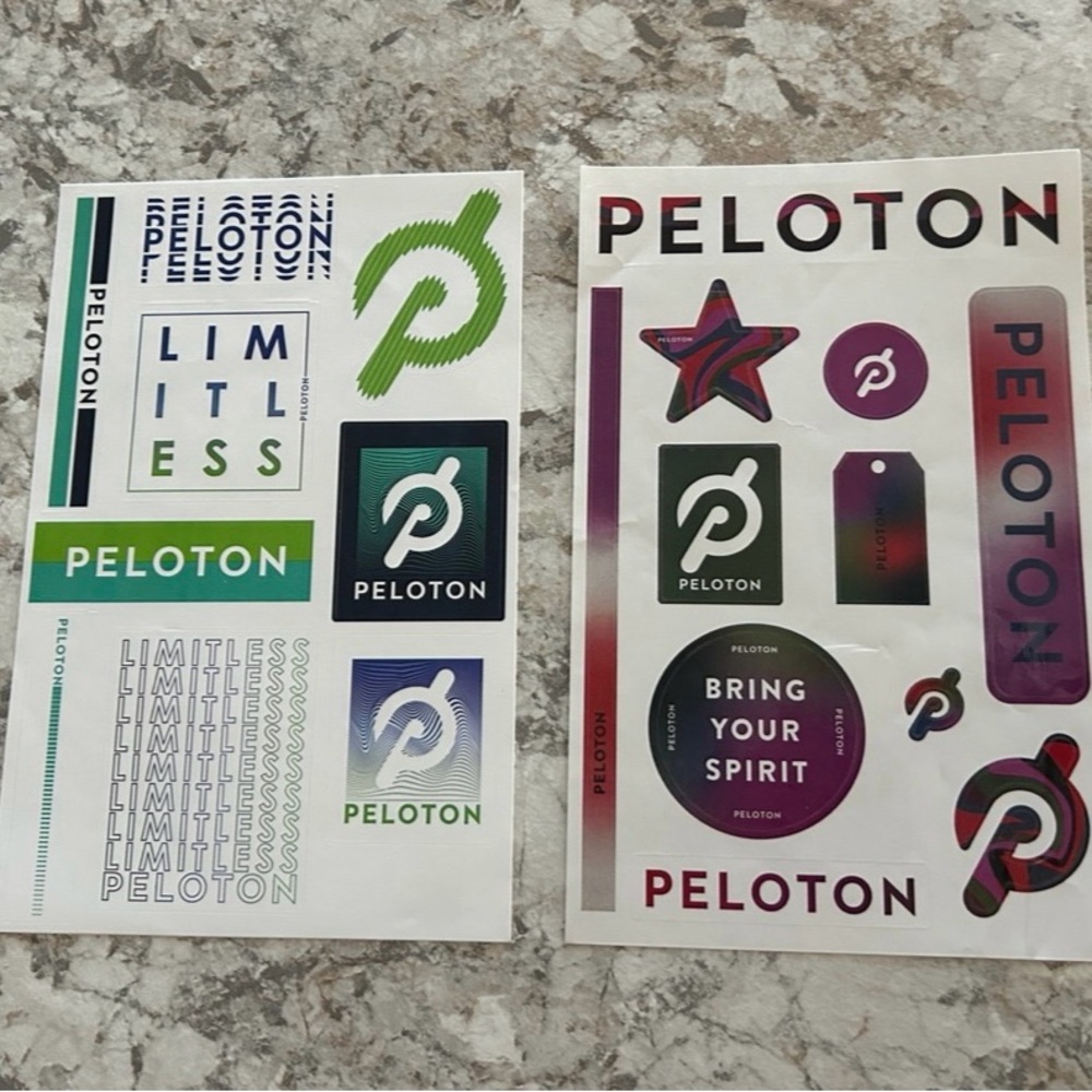 Peloton Sticker Bundle Set of 2